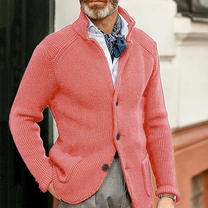 Cardigan en maille avec col montant