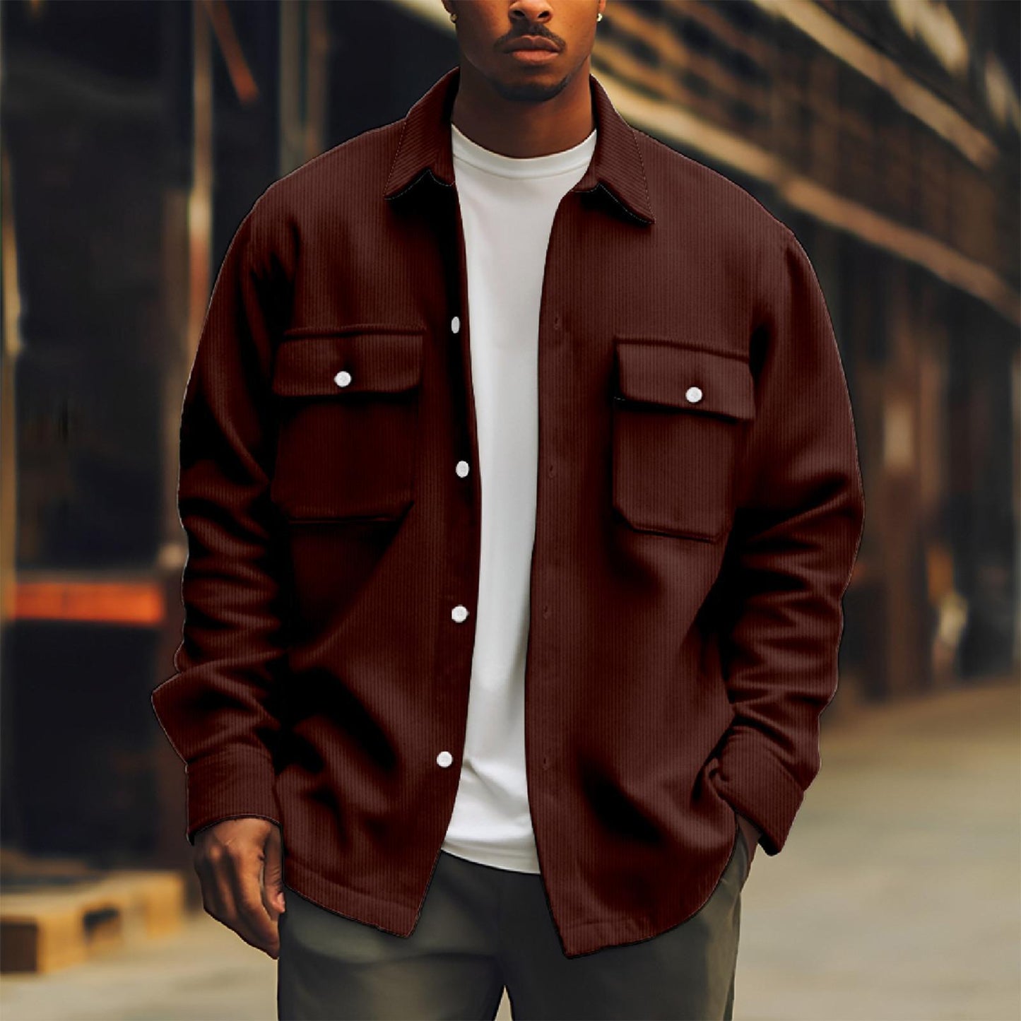 Blouson Basique Homme - Style Décontracté